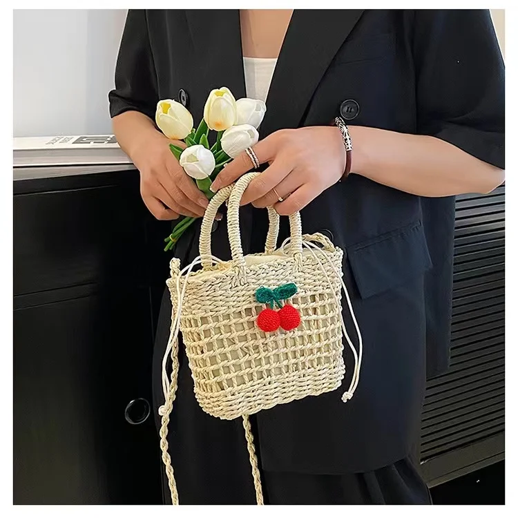 Grass Vine Woven Basket Women's Bag Sac Longchamps Femmes Woman Bags Luxury Replicas Tote Party Handbags Shoulder Aesthetic Y2k