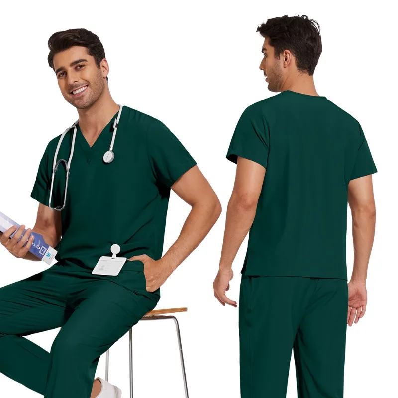 

Универсальный свободный халат для клиник и больниц, удобный и прочный, для врачей и медсестер, рабочая одежда