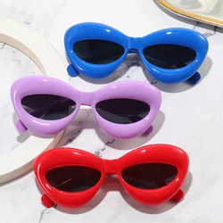 New Cat's Eye Sunglasses Women's Elliptic Form Large Frame Personality Sun Glasses Outdoor Leisure Eyewear UV400 Oculos De Sol