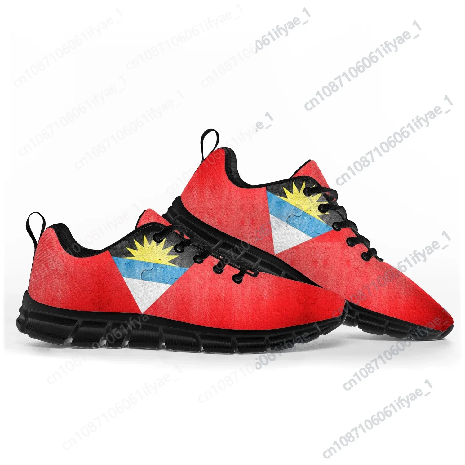 Zapatos deportivos con bandera de Antigua y Barbuda para hombres, mujeres, adolescentes, niños, zapatillas casuales personalizadas, zapatos de pareja de alta calidad