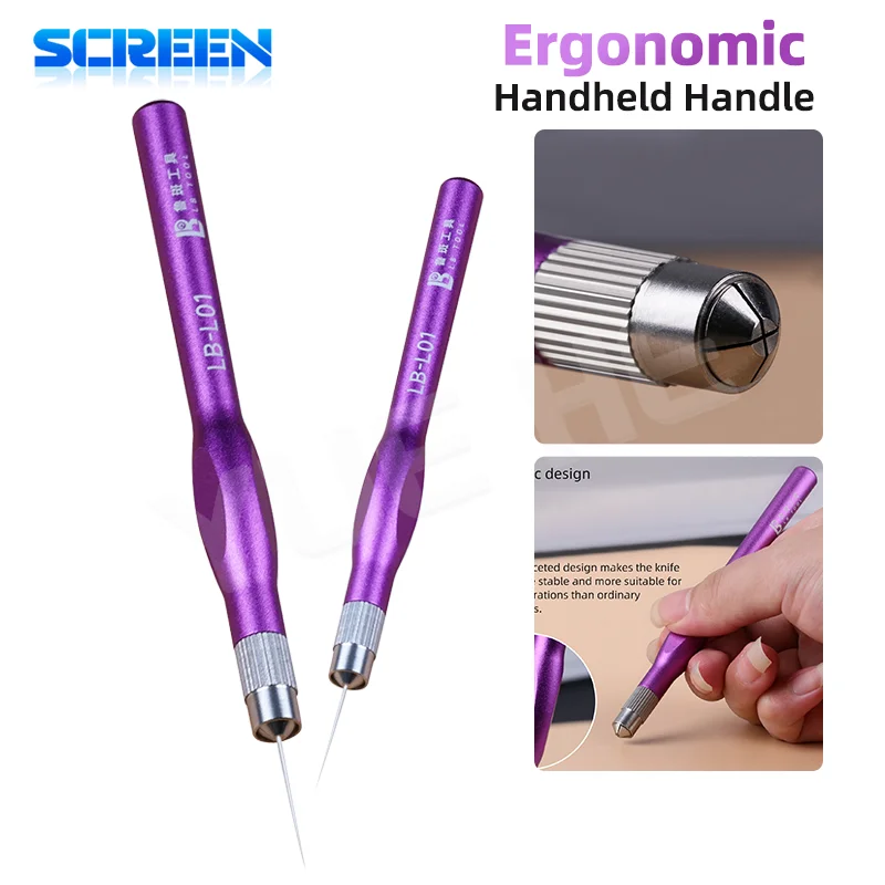 

LB TOOL L01 Ergonomic Handheld Knife Handle High-stability Blade Handle Anti-Slip Wear Resistance IC Chip Phone Repair tools