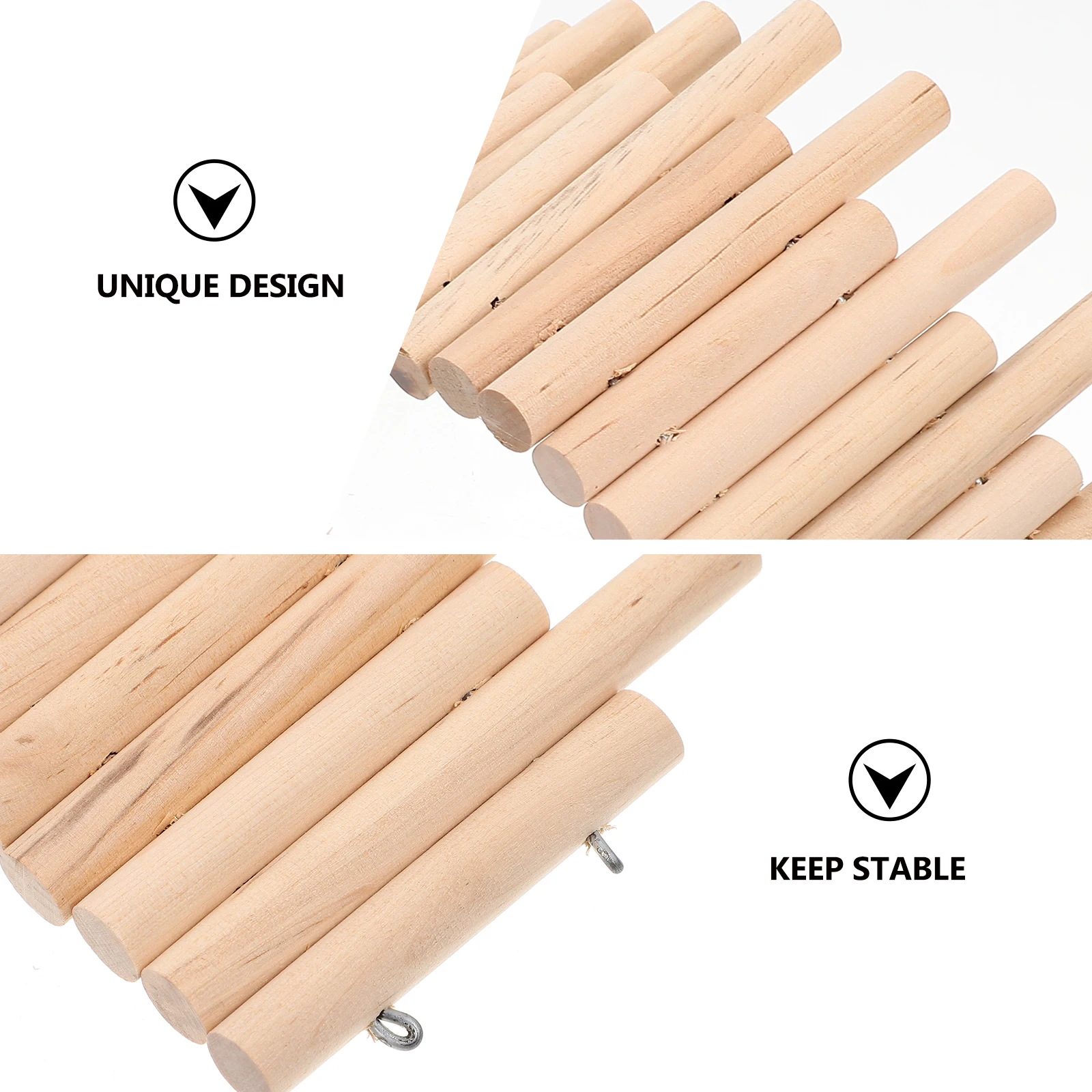 

Hamster Ladder Indoor Wooden Fence Bite Resistant Climbing Exercise Small Pet Cage Ornament Playground Hamster Ladder