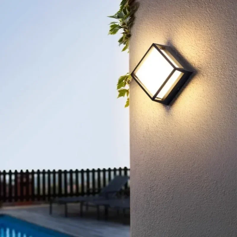 Imagem -06 - Impermeável Led Wall Light sem Sensor de Movimento Iluminação Exterior Varanda Luzes Varanda e Lâmpada de Jardim Ip65