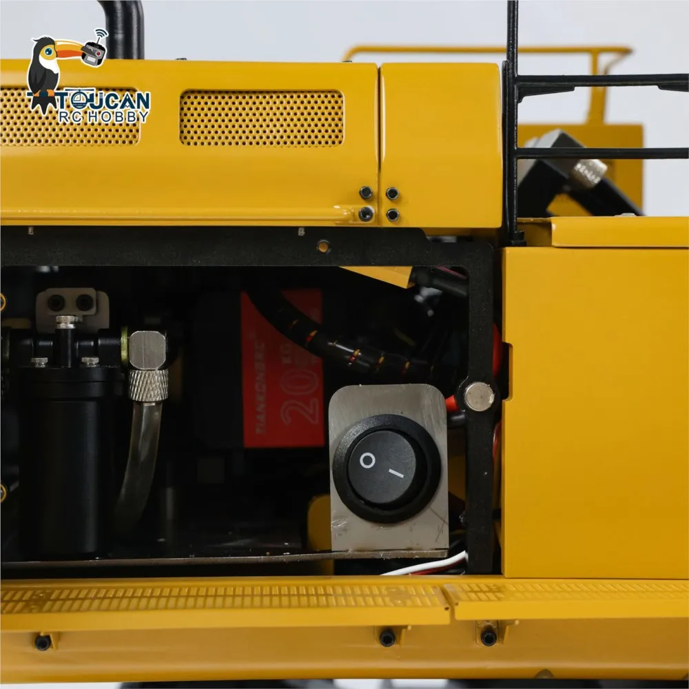 1/14 RC 유압 굴삭기 374F 중장비 원격 제어 금속 공학 굴착기 차량 사운드 장난감 TH22477