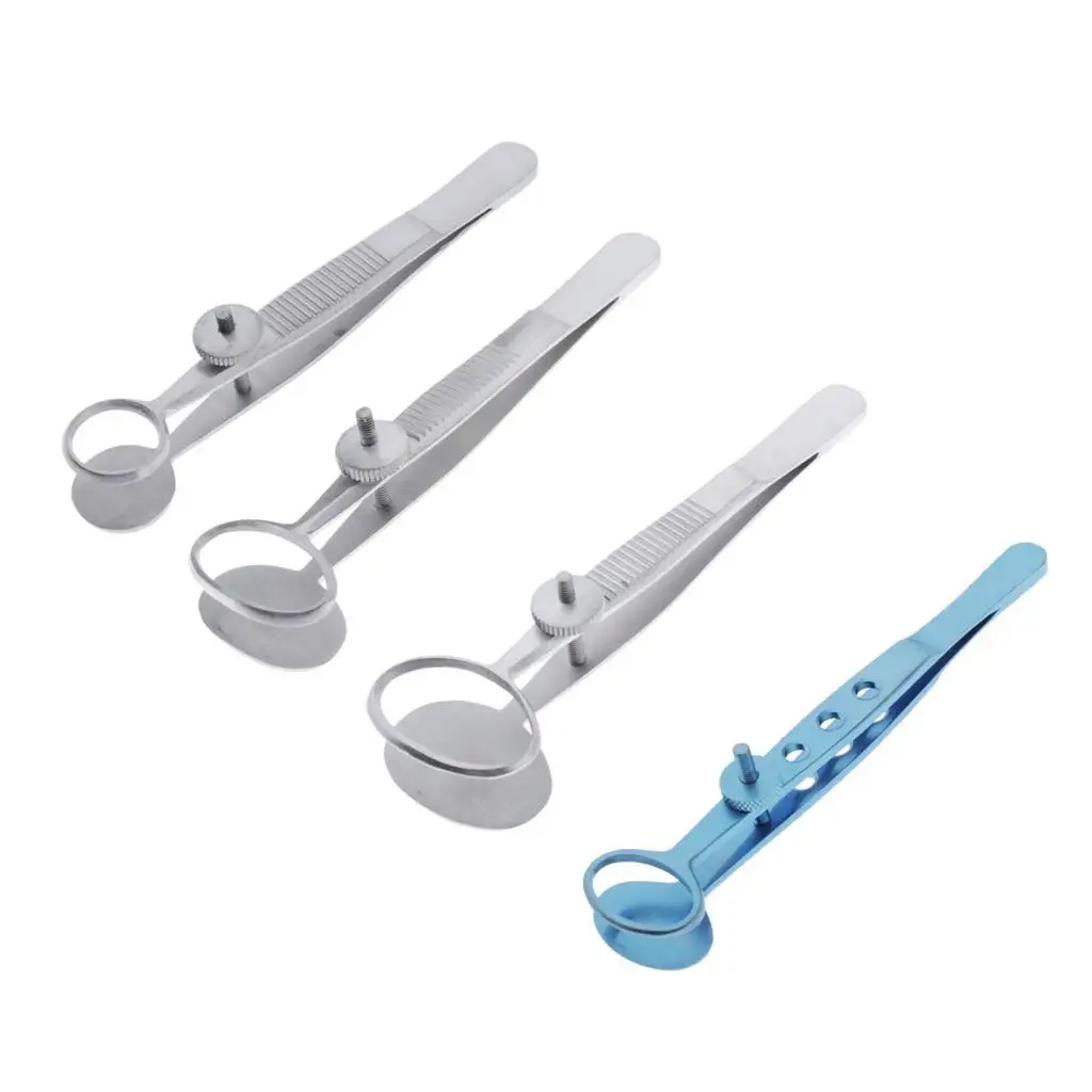 Ophthalmic Instrument Chalazion Forceps Rust Resistant Stainless Steel Non Burr Head for Professional Eye Surgery