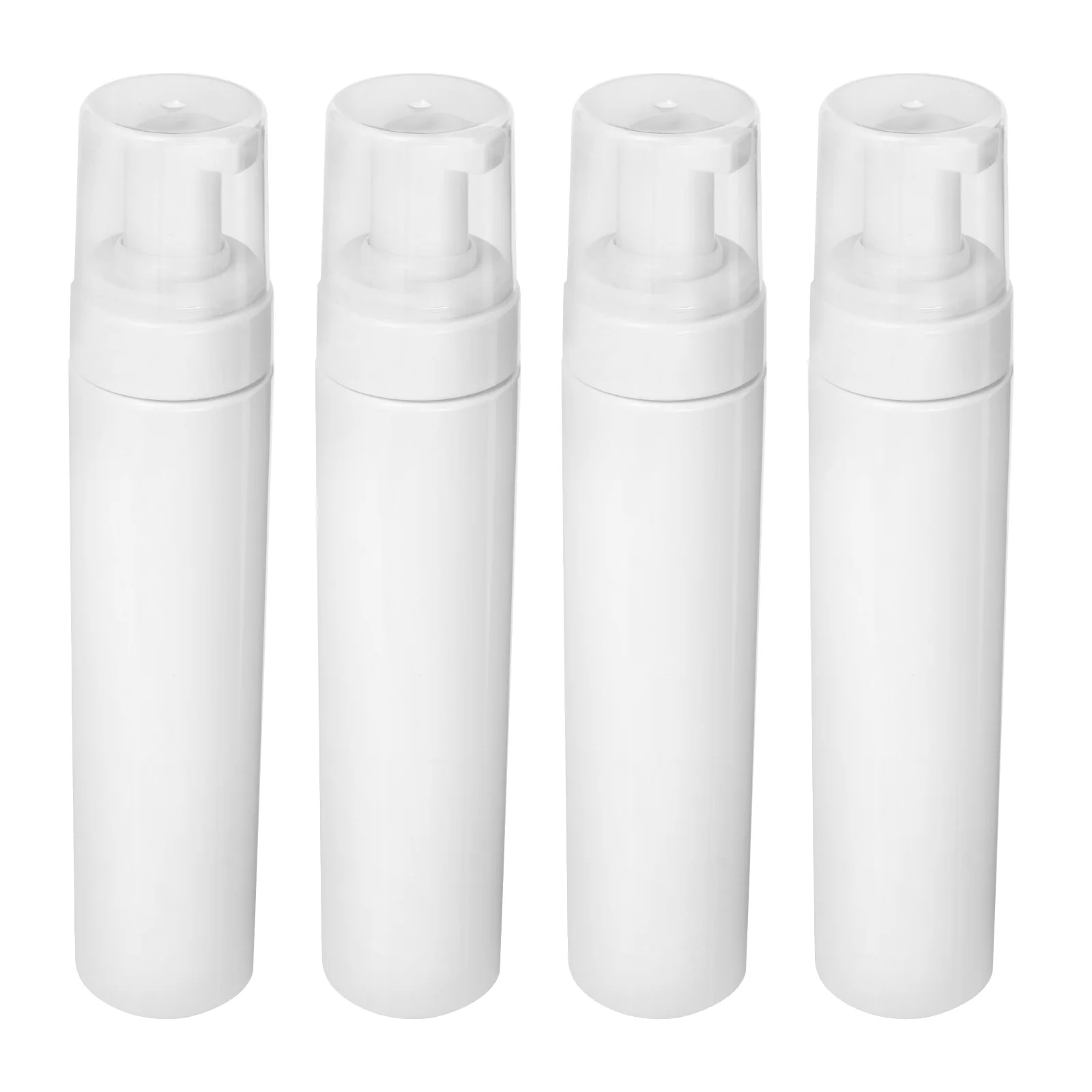 

4pcs 250Ml Foaming Bottle For Shampoo Shower Gel Facial Cleanser Portable Refillable Travel Dispenser Pump Bottle Skincare Tool
