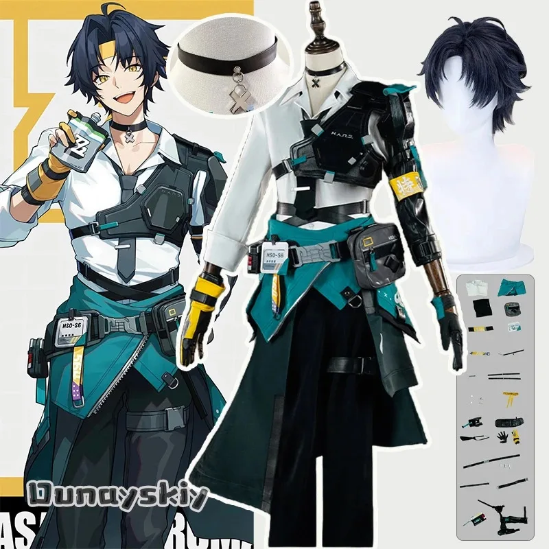 

OP01 Asaba Harumasa Cosplay Costume Game Zenless Zone Zero Carnival Uniform Role-playing Wig Anime Halloween Party Outfits 6Gd@!