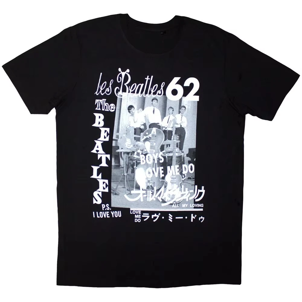

Beatles 1962 Men's T-Shirt Luxury Y2K New Apparel 2026 Cotton Relaxed fit Vintage Y2K Punk Top