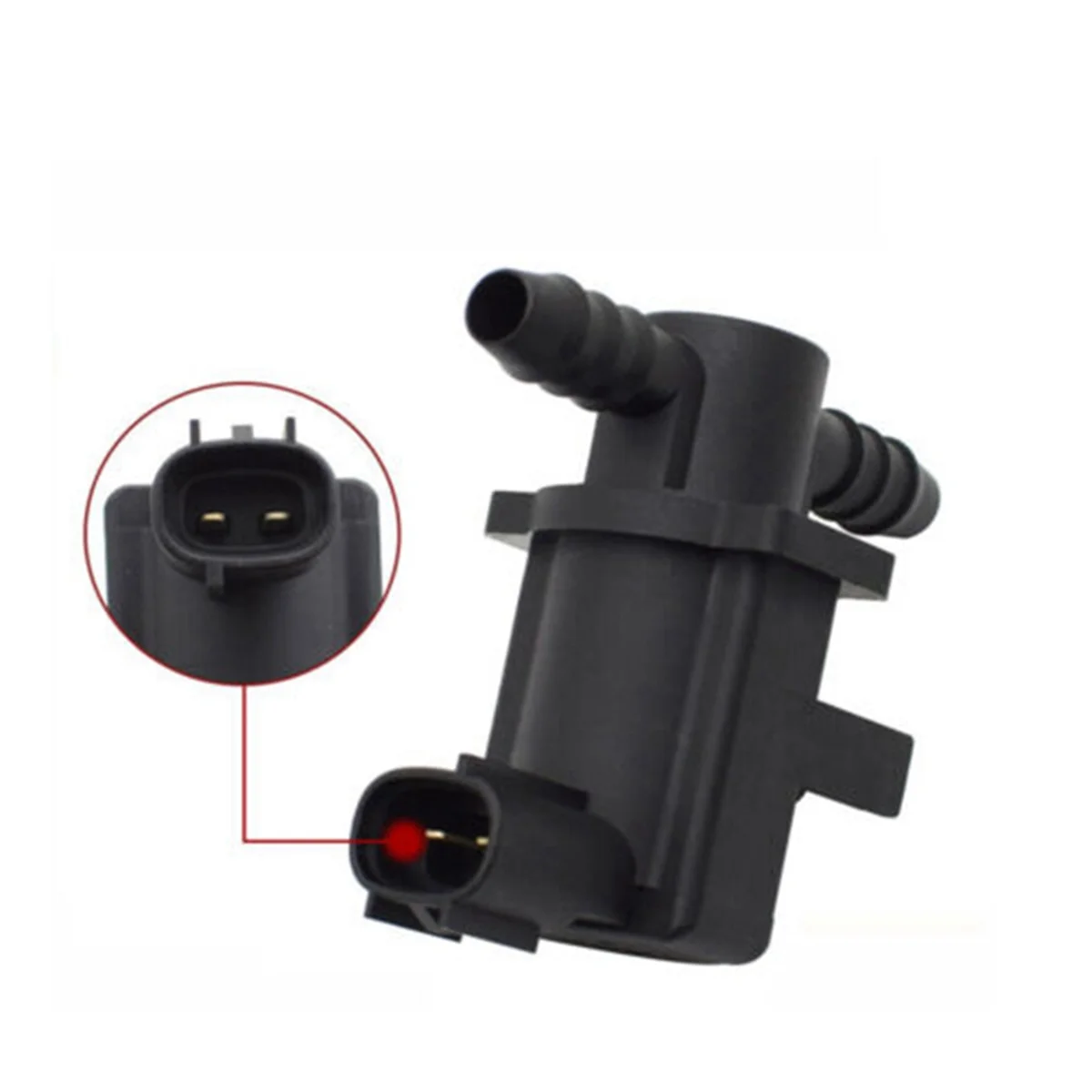 #77V Automotive Parts & Accessories,Car Vapor Canister Purge Solenoid Valve,Black