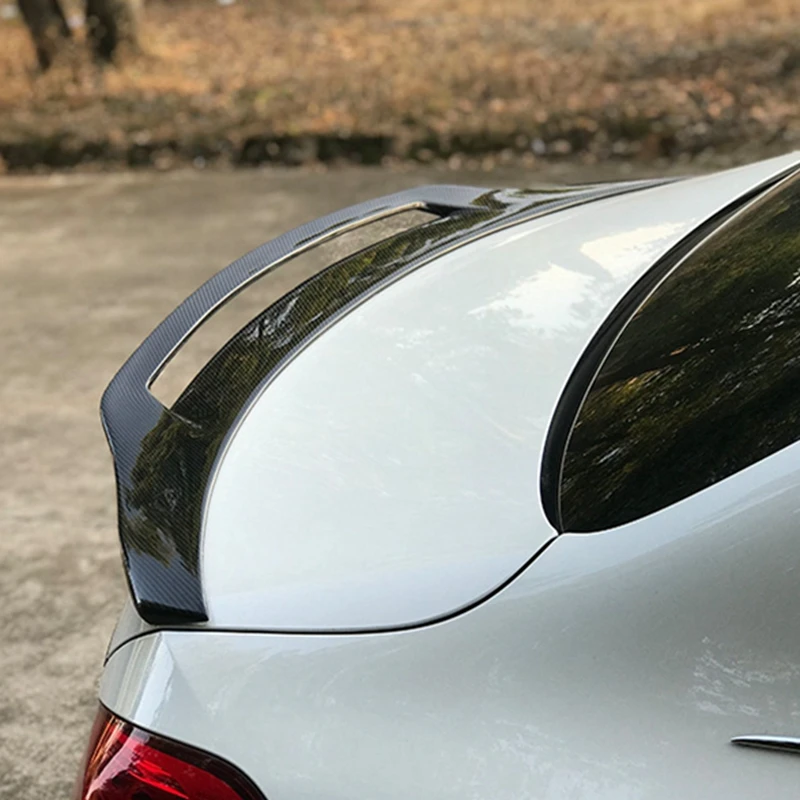 2013-2022 FRP Forged carbon FOR Mercedes-Benz C-Class W205 4Door sedan GT Style Carbon Fiber Rear Spoiler Trunk Wing