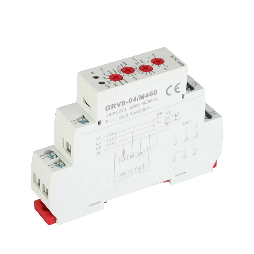 Protective Relay GRV8-04 3-Phase Voltage Monitoring Relay Phase Sequence Phase Failure  M460 Voltage Monitoring Relay