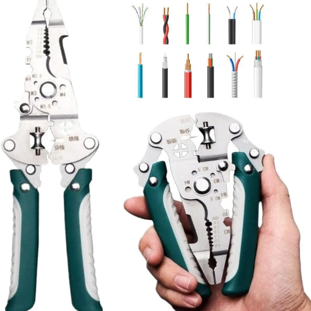 28 In 1 Multifunctional Folding Pliers,Professional Wire Stripping Pliers Crimper Cable Cutter Pliers,Electrician Pliers Tools,W