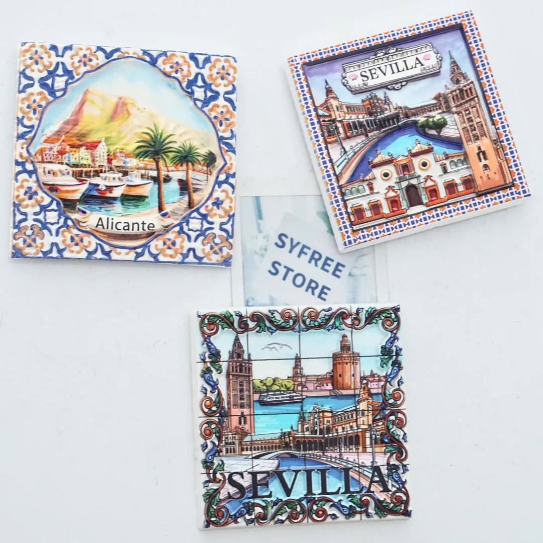 Birthday Gift, Holiday Gift, Spanish Refrigerator Magnet, Granada Scenery Refrigerator Magnet