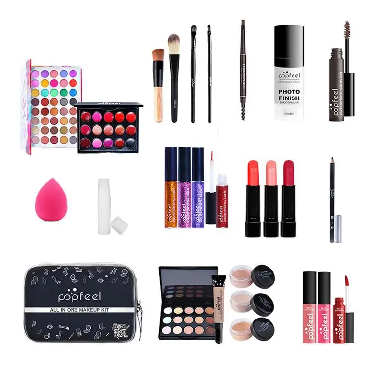 All InEye Shadow Makeup Set Female Beginner Student Novice Full Set Light Makeup Gift Box Cosmetic Combination Gift Box