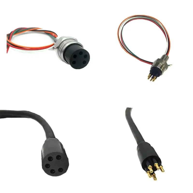 Durable waterproof connector 5-pin male and female plug socket connector IP67