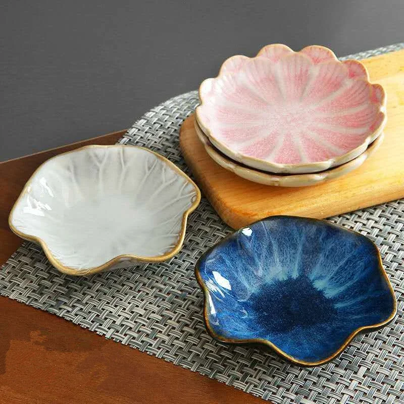 Ceramic Side Dish Small Sauce Dish Butter Mustard Sushi Vinegar Soy Dishes Kitchen Porcelain Saucer