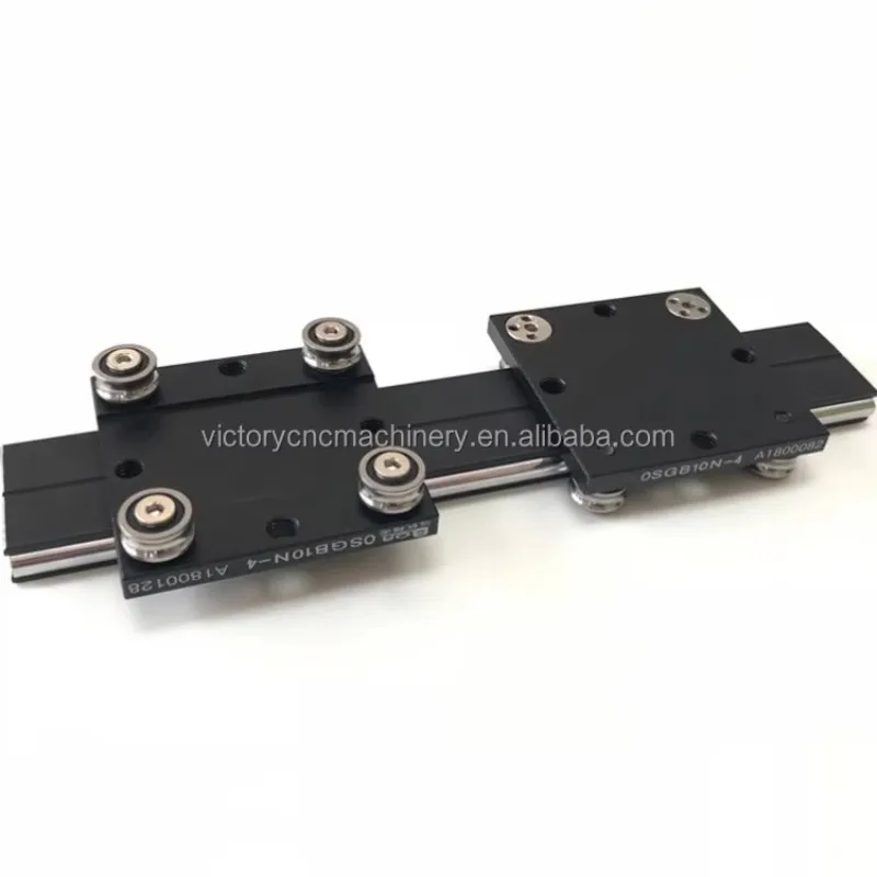 OSGB10UU-4 With Four Wheels Black Dual-Axis Slide Rail Block CNC Linear Guide Rail Motion and Block Bearing Wheel Bearing Block view 5