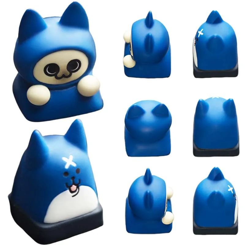 

Колпачки для клавиш Monster Hunter серии Felyne, смоляные 3D милые колпачки для ключей, сделай сам, крестовая ось, механическая клавиатура, колпачки для клавиш, универсальные аксессуары, подарки