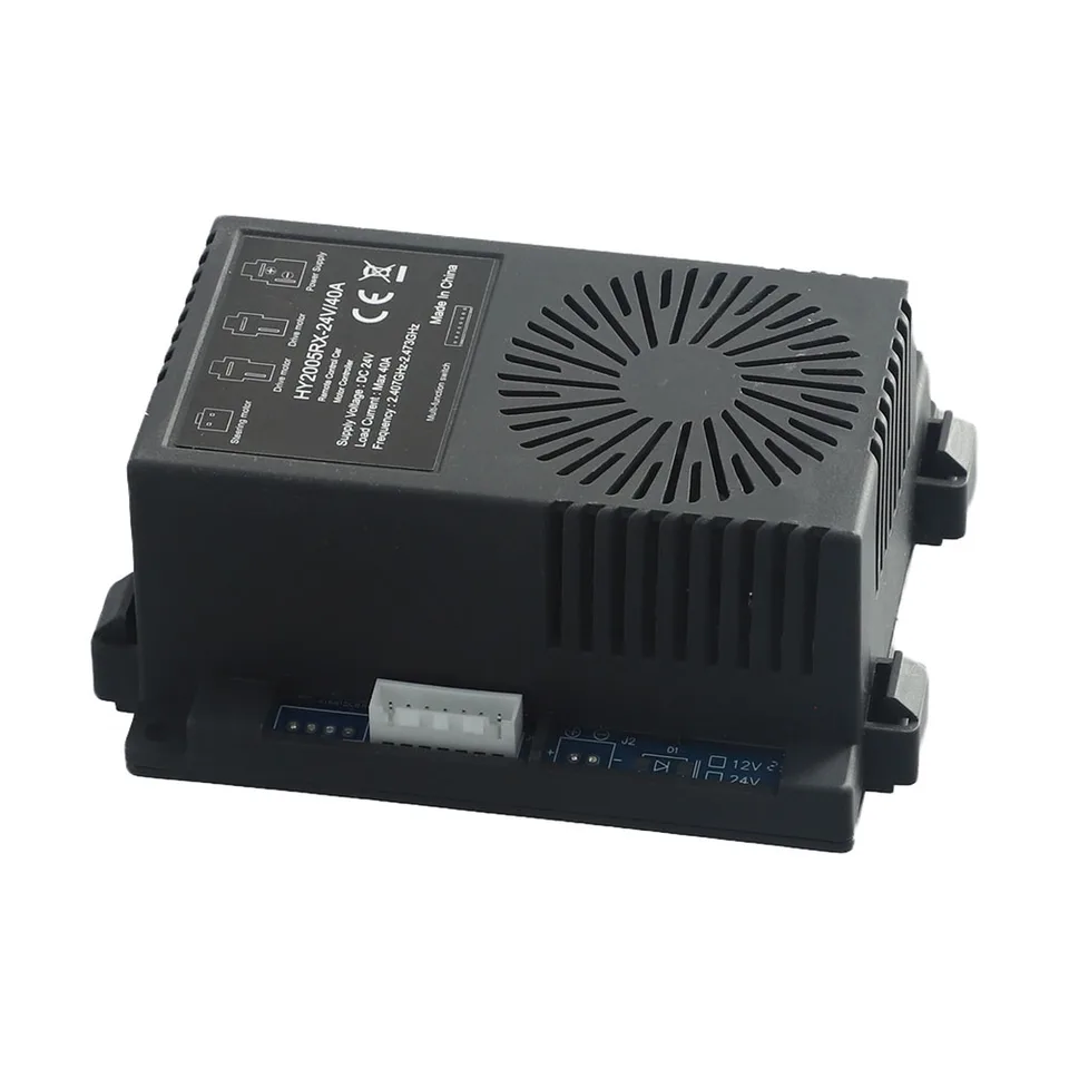 Kit Télécommande 2,4 GHz HY2005RX-RM-24V Pour Voiture électrique Enfant – Récepteur + émetteur, Démarrage Lent, Boîtier ABS – 24V