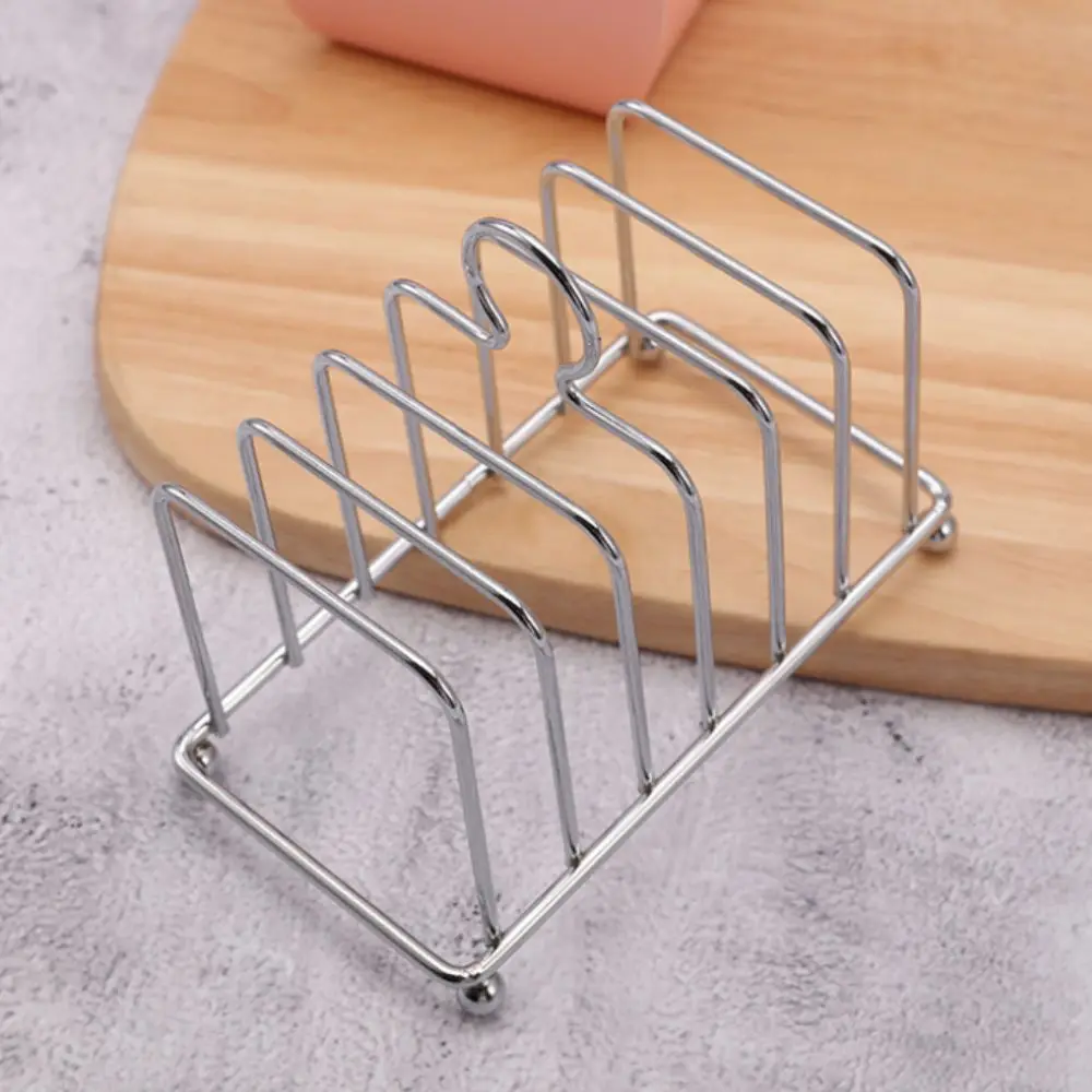Stainless Steel Toast Bread Rack Space Saving Multi-functional Bread Holder Food Display Stable Bread Cooling Rack Home Kitchen
