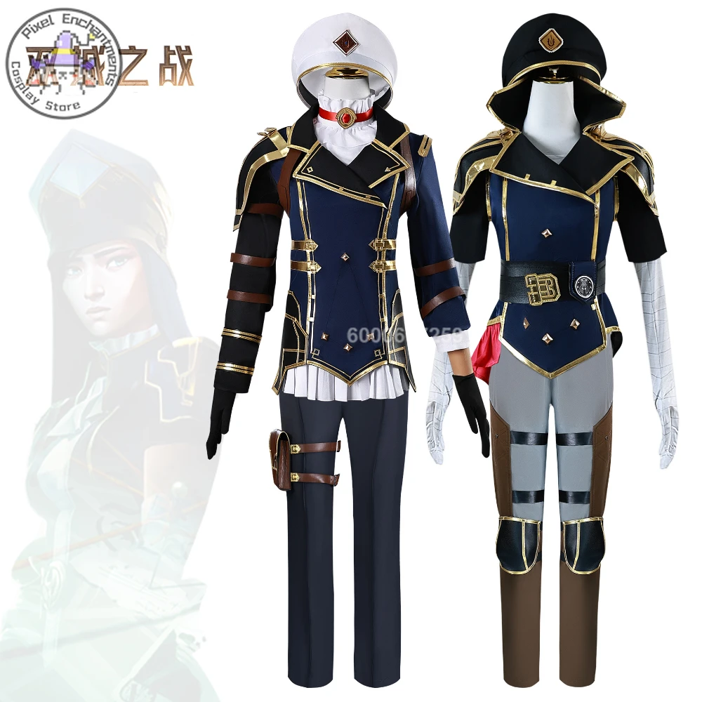 Popular Fantasia Arcane Caitlyn Cosplay Budget-Friendly Anime LoL 2 Disfraz Costume Women Halloween Carnival Party for Women