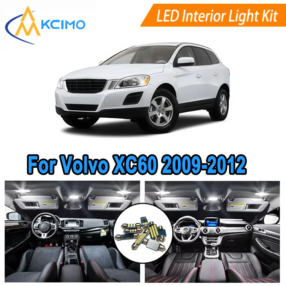 

Interior Light Bulbs Kit For Volvo XC60 (2009-2012) Complete Set for Dome Map Door Reading Trunk Lights​​ Direct Replacement