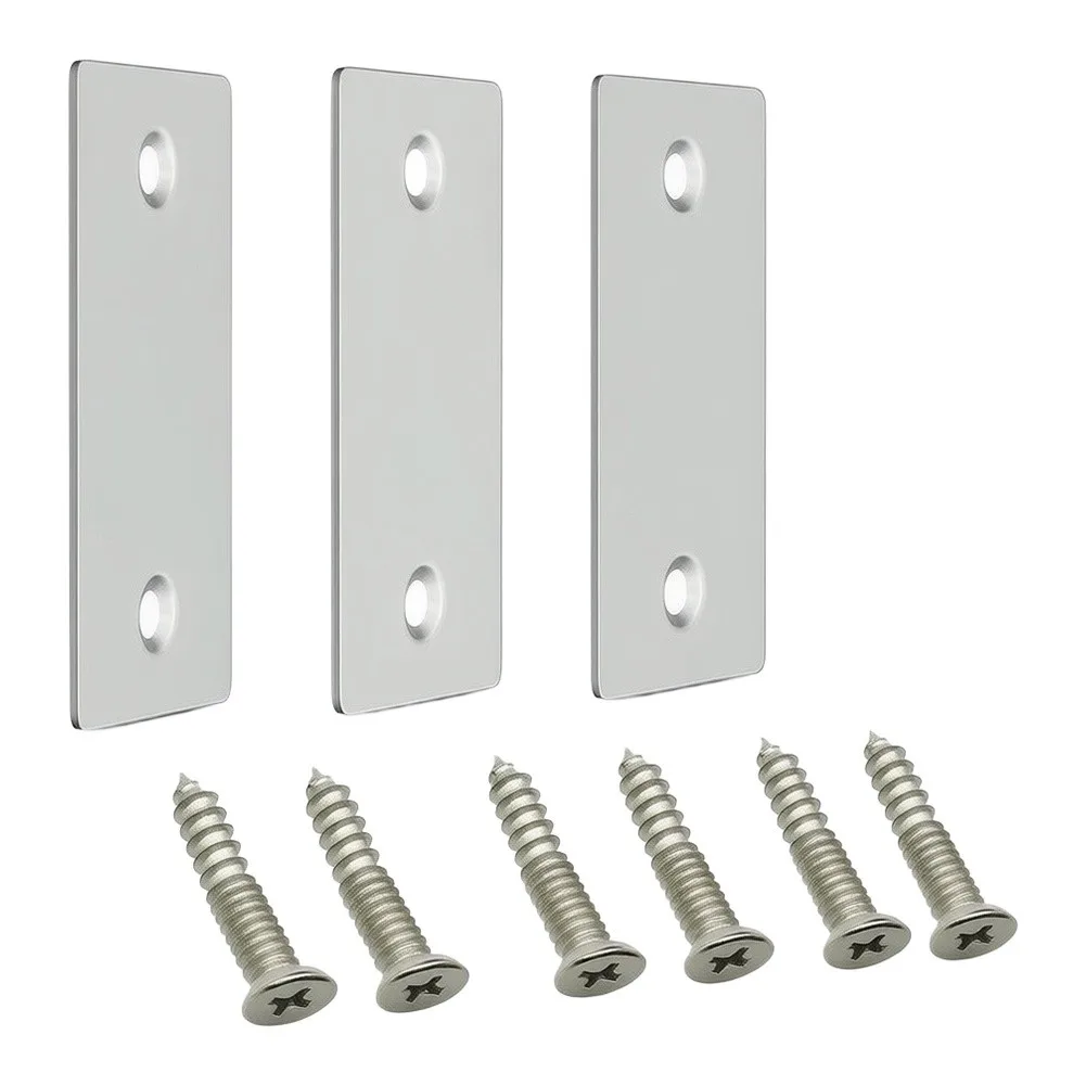 Stainless Steel Edge Filler Plate Suitable for Retrofitting Existing Door Frames with Misaligned or Oversized Latch Cutouts