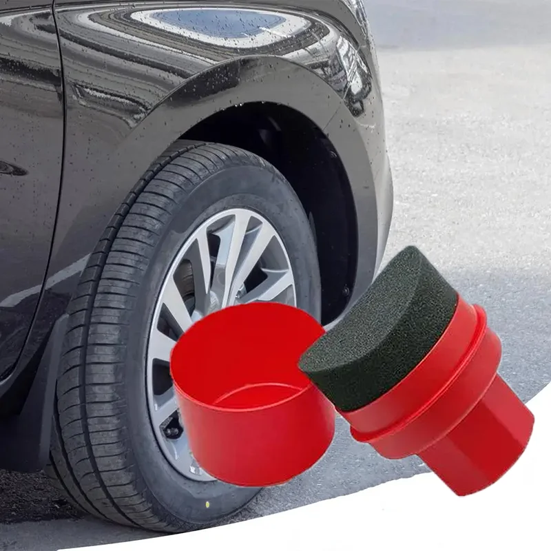 

Car Tire Polishing Waxing Sponge Brushes Lid Curved Shaped Tire Contour Dressing Applicator Pads Cleaning Tools Detailing Brush