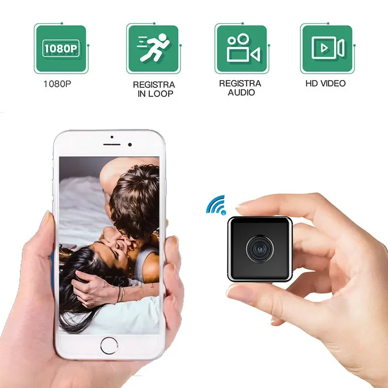 Wifi mini câmera casa inteligente fotográfica digital pequena visão noturna camara segurança espia wiffi corpo kamera vigilância de vídeo