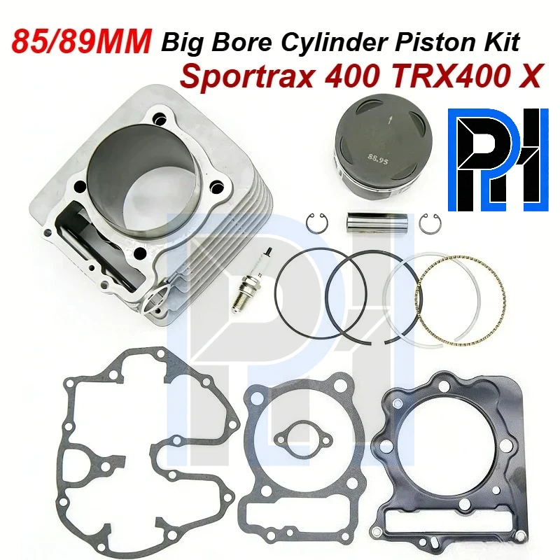 

Motorcycle 440cc Big Bore Cylinder Piston Ring Gasket Kit Set for Honda ATV Engine Sportrax 400 TRX400 X EX Replacement kit