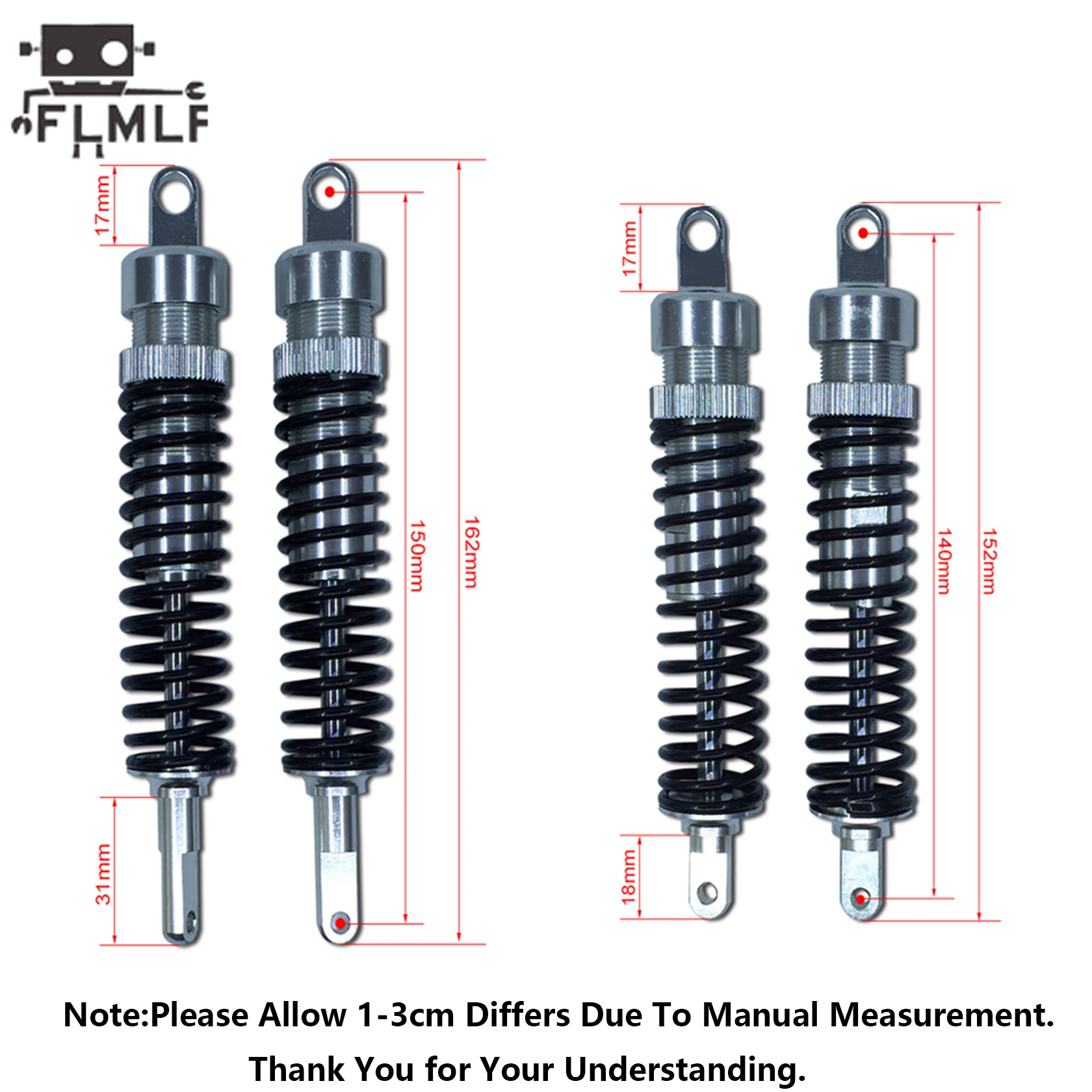 Front or Rear Shock Absorber Fit for 1/5 ROVAN BM FG Monster Hummer Truck Rc Car Parts