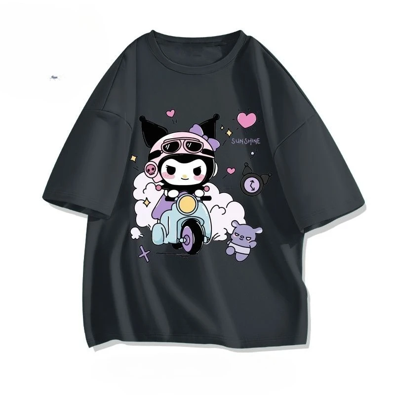 

Crew Neck T-shirt, Couple Style with Niche Design, Retro and Cute Appearance, Made of Soft and Skin-friendly Fabric