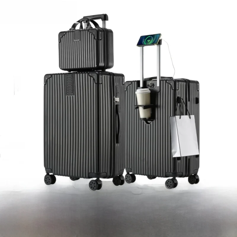 fashionable-unisex-20-inch-luggage-suitcase-travel-bag-abs-pc-material-boarding-bag-multi-function-carry-on-suitcase