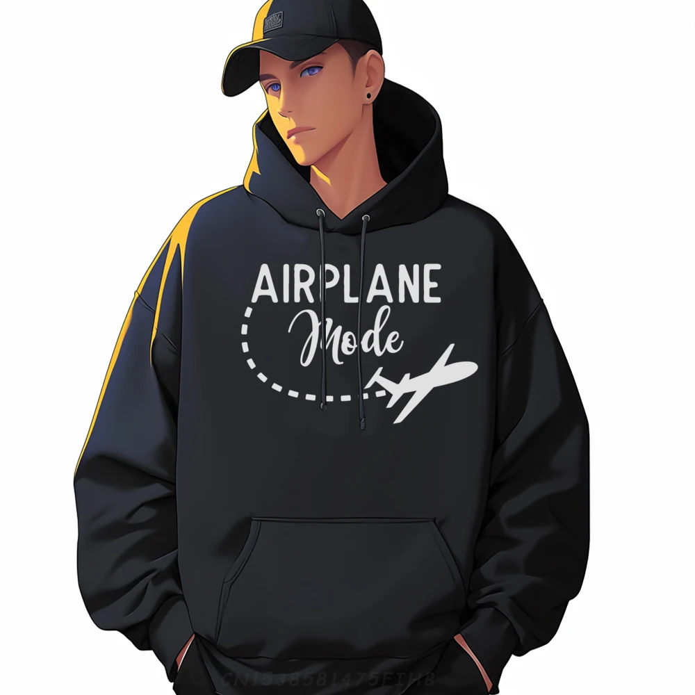 

Airplane Mode funny Travel Shirts Graphic Tee Moderate elasticity New Year New In Hoodies & Sweatshirts Long Sleeve