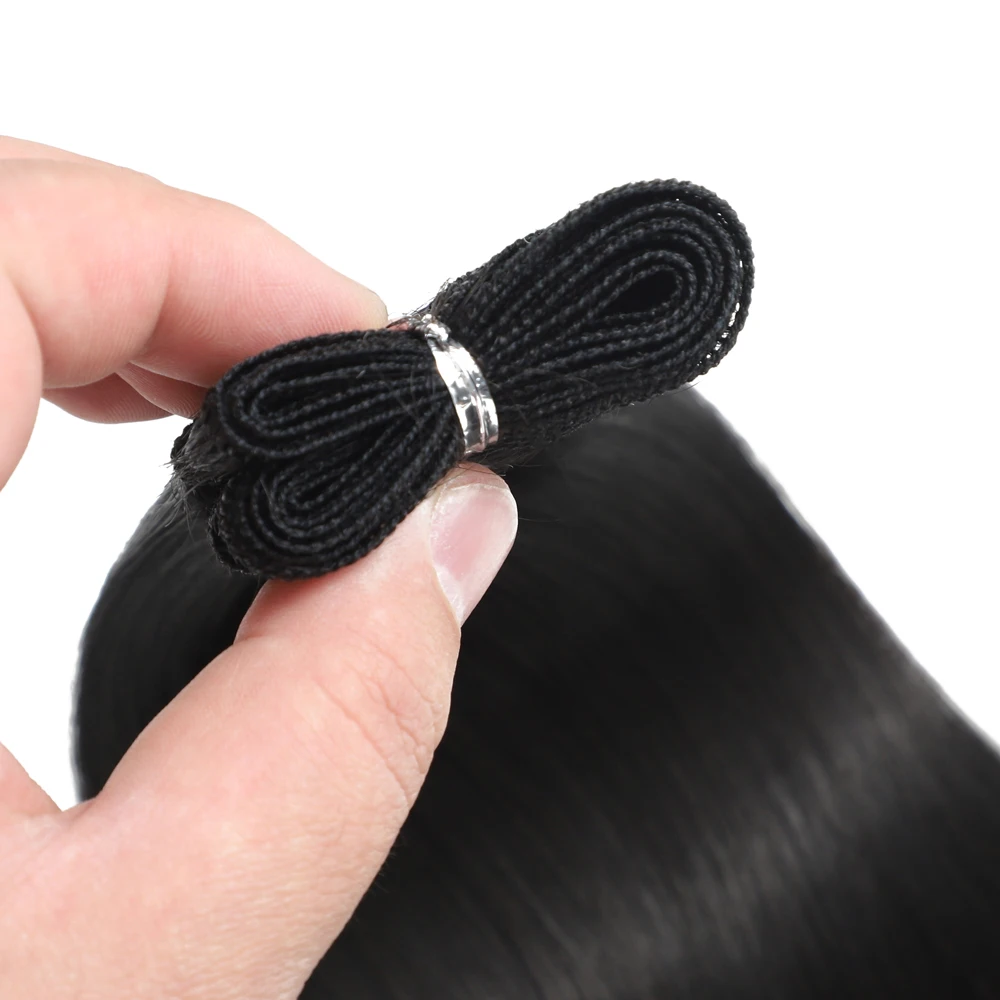 26 بوصة وصلات شعر صناعية لحمة 100 جرام خياطة في حزم مستقيم طويل نسج الشعر للمظهر الطبيعي الاستخدام اليومي #6