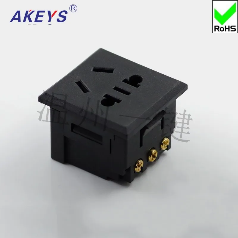 1 PC AC-012-02B card embedded new national standard five-hole desktop ac power outlet five-hole 10A250V universal