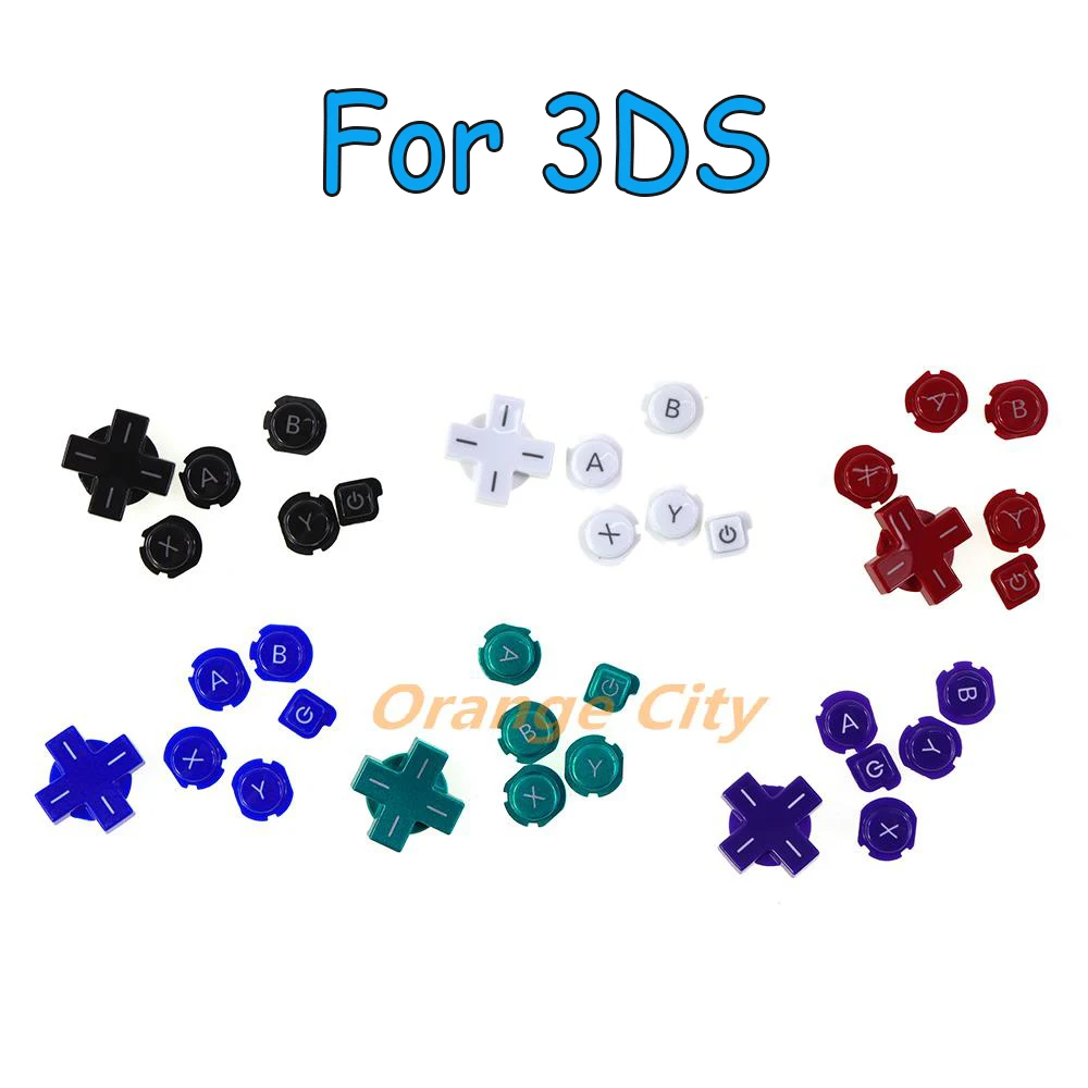 1Set 6 in 1 ABXY ON OFF Button Cross Key for Nintendo 3ds A B X Y D-Pad Buttons Sets For 3DS Game Console