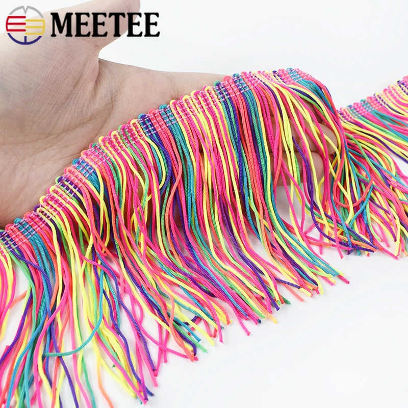 

1-5Meters 10/15/20cm Colored Tassels Fringes Clothes Skirt Decorative Trim Sewing Waist Trimmings Stitching DIY Accessories