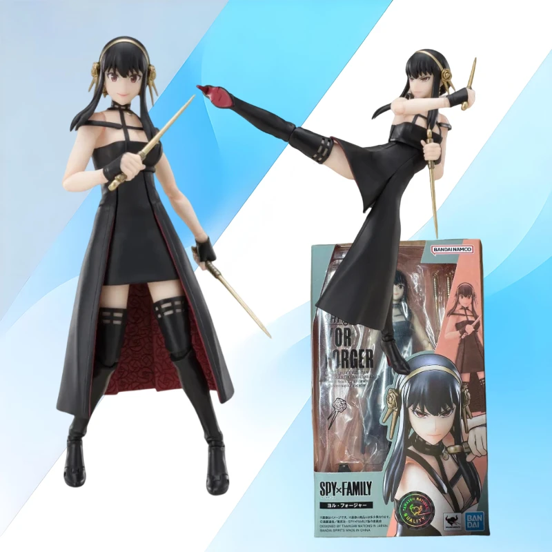

In Stock Bandai S H Figuart Original Spy X Family Yor Forger Doll New Boxed Action Figure Anime Characters Garage Model