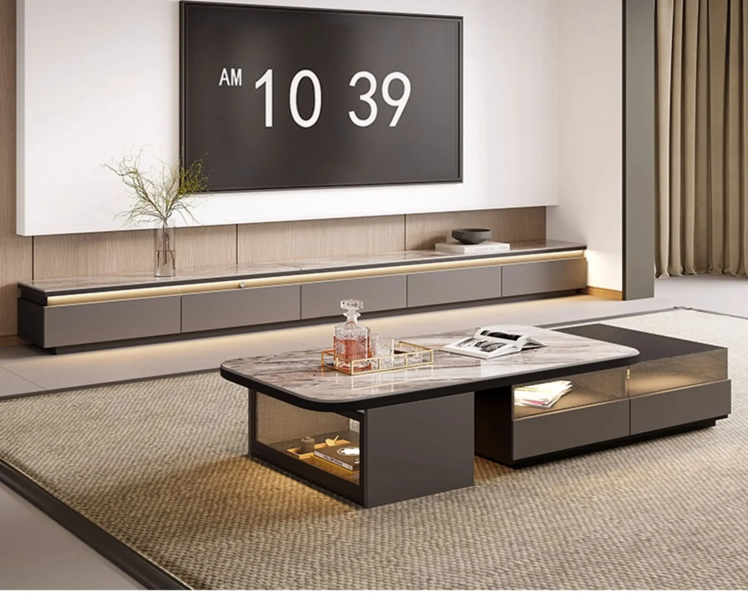 Luxury  Tv Stands Entertainment Universal Storage  Tv Table Modern Drawers Nordic Archivadores Home Furniture