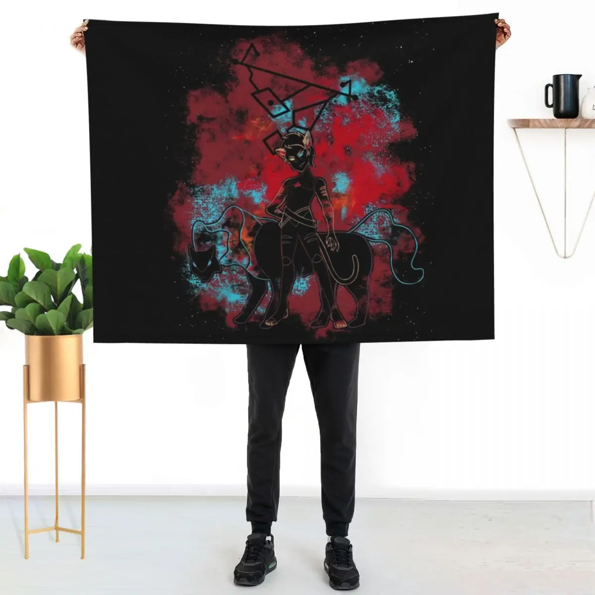 Catra and Melog Throw Blanket