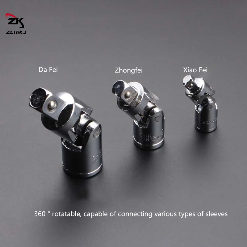 1PC Manual And Pneumatic Bendable Adapter Socket Tools Universal Joint Ratchet Angle Extension Bar Socket Adapter