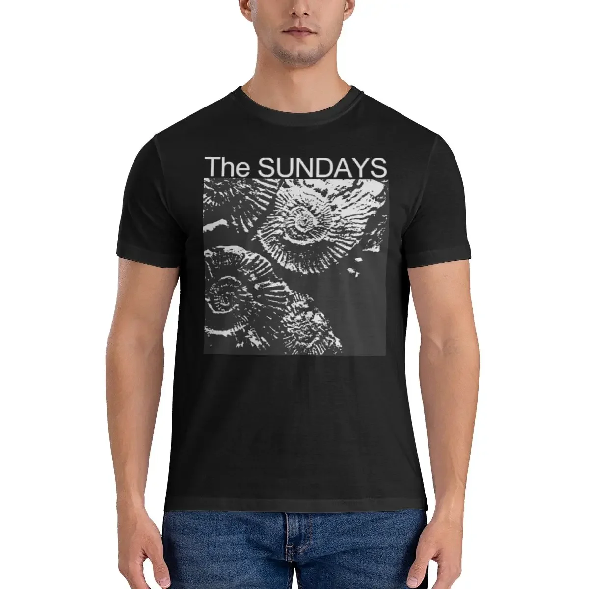 LE Men's Dream Pop Band T Shirts The Sundays Rock Band Clothes Leisure Short Sleeve Round Neck