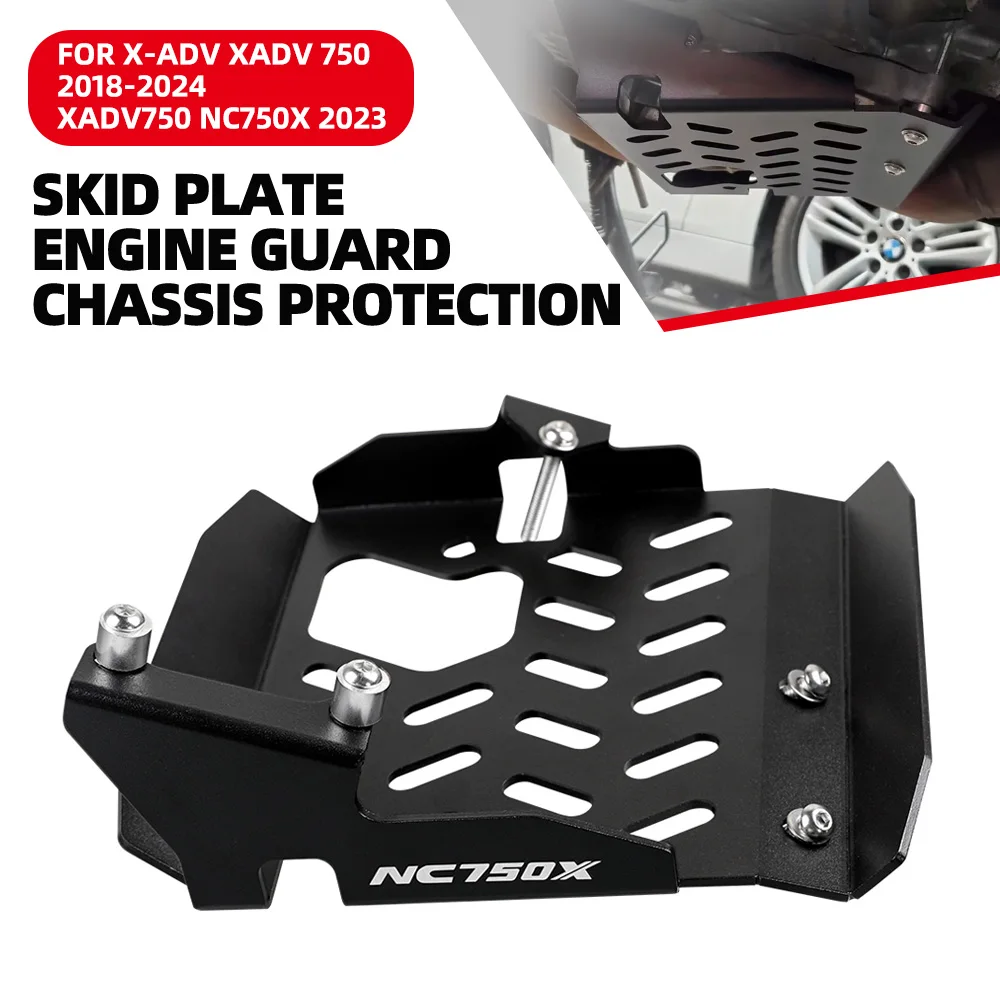

For Honda X-ADV XADV 750 2018-2024 XADV750 NC750X 2023 Motorcycle Skid Plate Engine Protector Guard Chassis Protection Cover