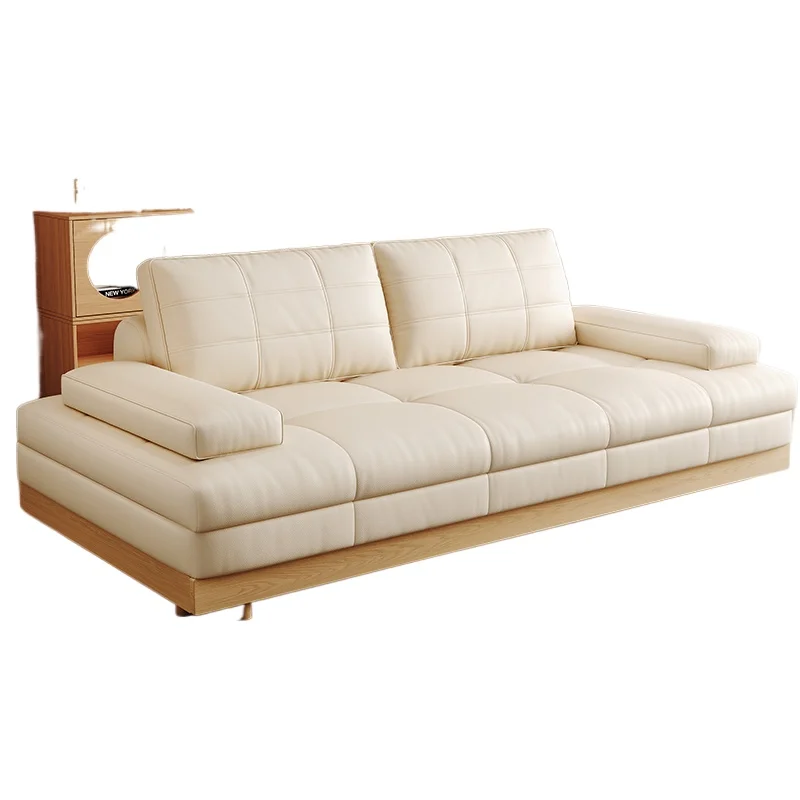 

Solid wood tatami sofa bed, small apartment multi-functional living room study, folding and telescopic dual-use integrated