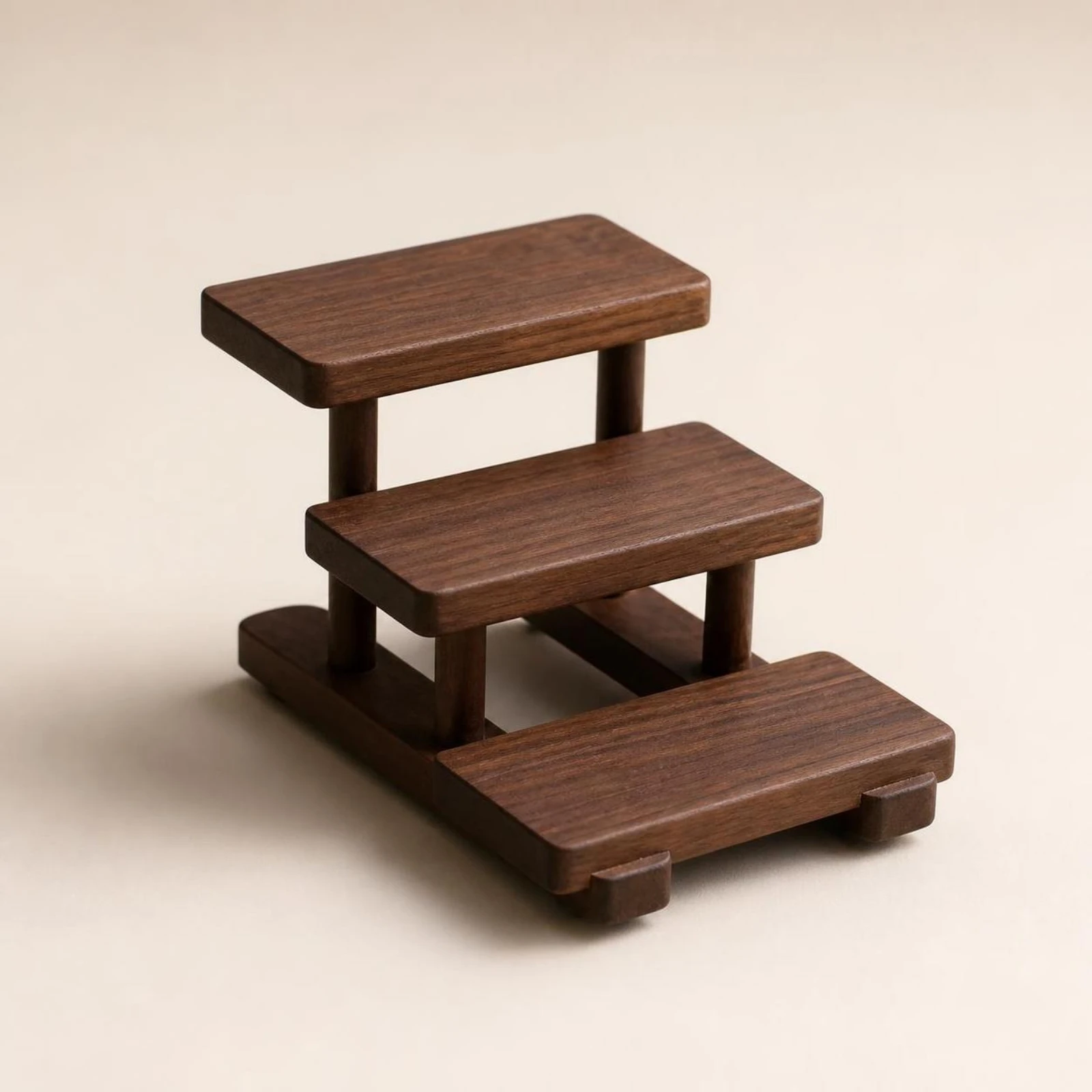Stepped Display Rack Compact Desktop Display Organizer Rack Desktop Bookshelf Tabletop Furniture Versatile for Collectors, Desk