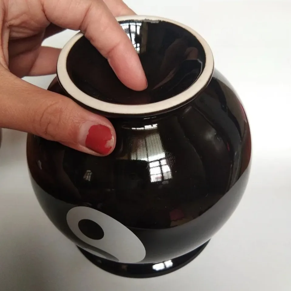 Extra large TaiJi energy tank Ceramic cupping suction five-row energy Moxibustion Pot Can Tin Moxa Cup Massage Warming tank pot