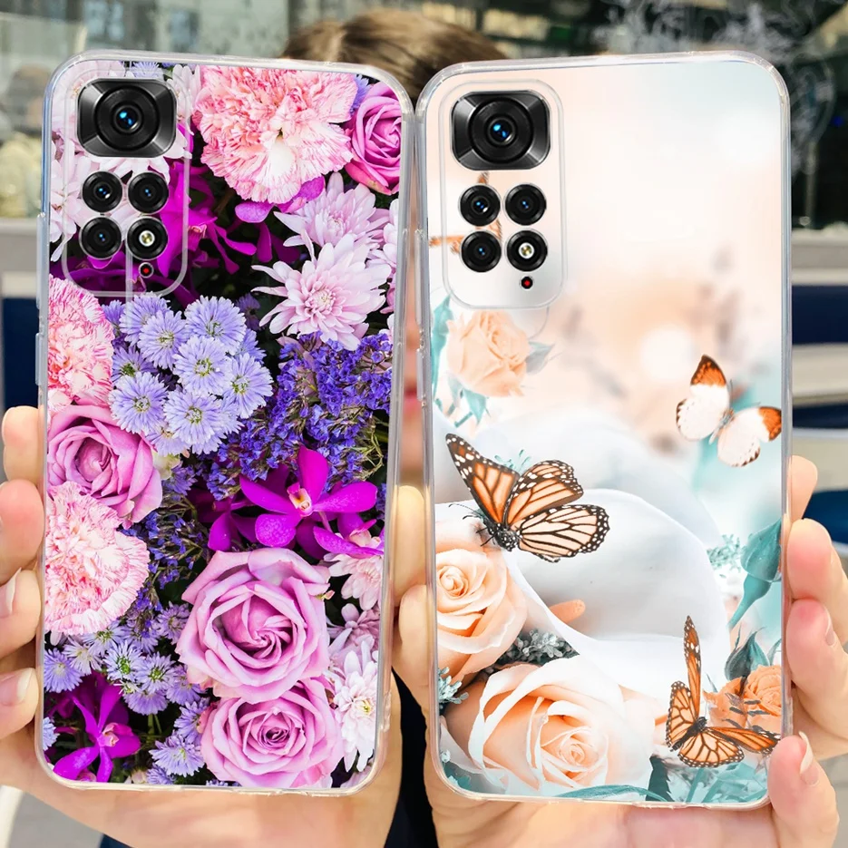 For Xiaomi Redmi Note 11 Case Redmi Note 11S 4G Colorful Painted Cover Soft Funda Phone Case For Xiaomi Redmi Note 11 Pro Bumper