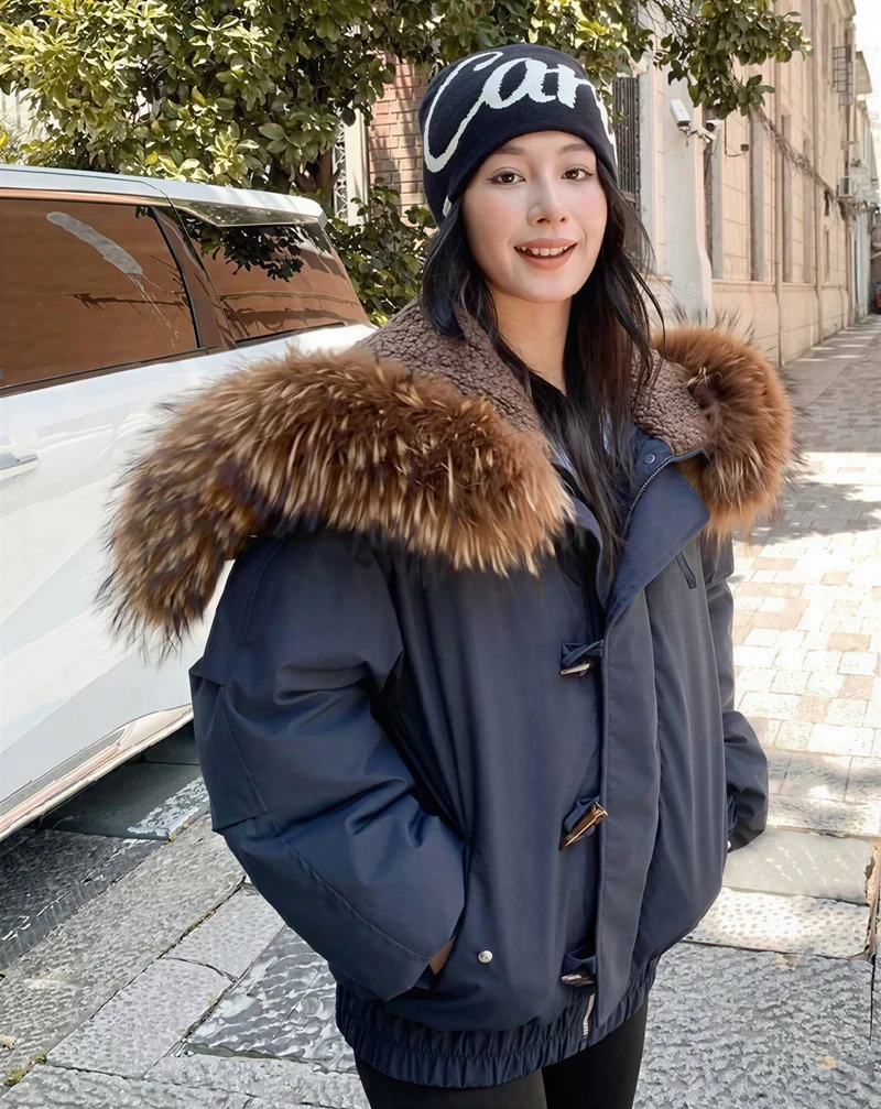 

Parkas Womens Y2K Winter Panelled Adjustable High-Street Overcoat Buttoned Softshell Downcotton-Padded Shiny Stand-Collar Tender