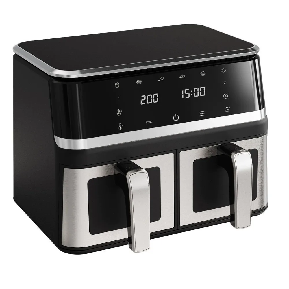 4.5L Double Drawers Large Capacity Multi-function Super-heated air Heats air Fryer